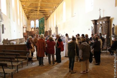 Messe de la Sainte-Trinité dans l'église abbatiale